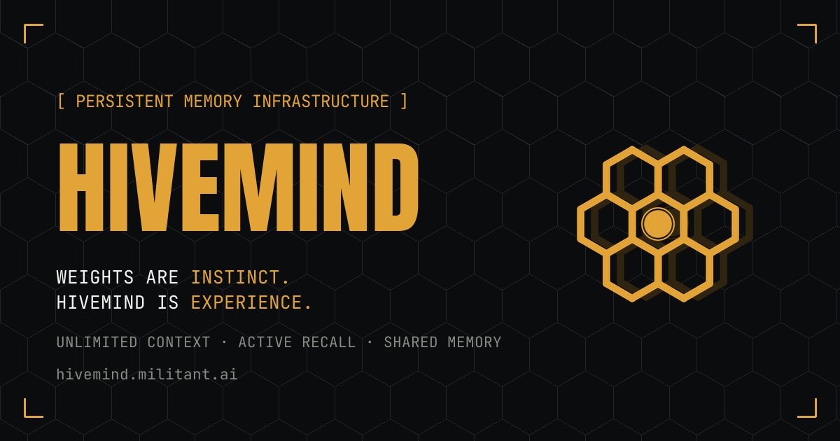 Hivemind — persistent memory infrastructure